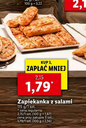 Lidl Zapiekanka z salami oferta