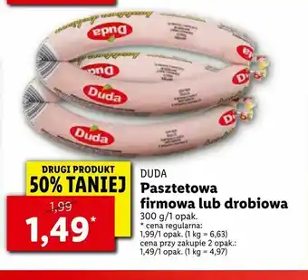 Lidl Pasztetowa firmowa lub drobiowa oferta