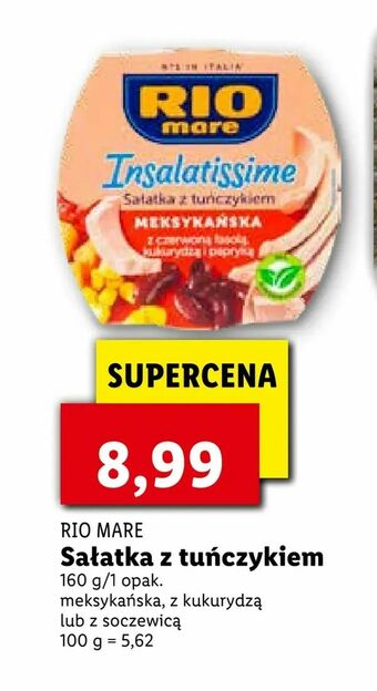 Lidl Sałatka z tuńczykiem oferta