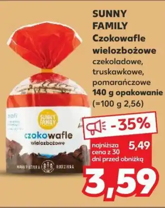 Kaufland SUNNY FAMILY Czokowafle wielozbożowe 140 g oferta
