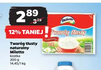 Netto Twaróg tłusty naturalny Miletto oferta