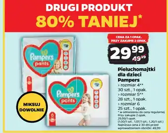 Netto Pieluchomajtki dla dzieci Pampers oferta