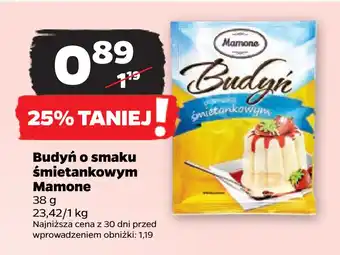 Netto Budyń o smaku śmietankowym Mamone oferta