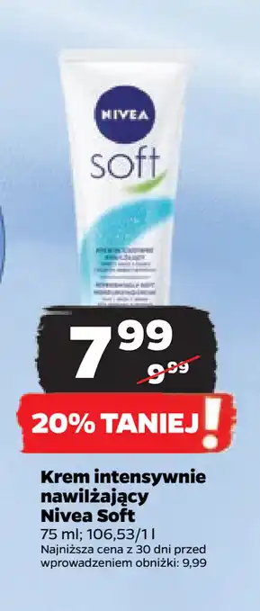Netto Krem intensywnie nawilżający Nivea Soft oferta