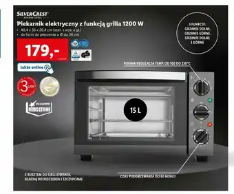 Lidl Piekarnik elektryczny z funkcją grilla 1200 W oferta