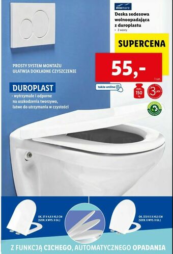 Lidl Deska sedesowa wolnoopadająca z duroplastu oferta