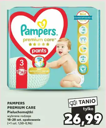 PAMPERS PREMIUM CARE Pieluchomajtki 18-28 szt.
