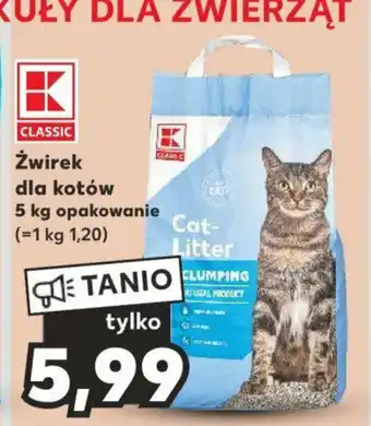 Kaufland Żwirek dla kotów 5 kg oferta