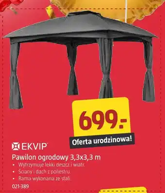 Jula Pawilon ogrodowy Ekvip oferta