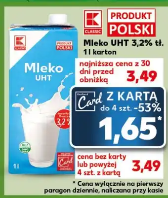 Kaufland Mleko K-Classic oferta