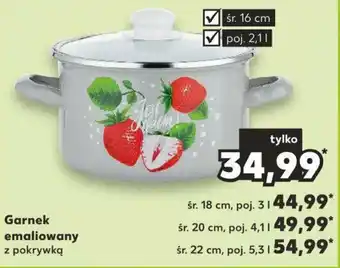 Kaufland Garnek emaliowany 2,1 l oferta