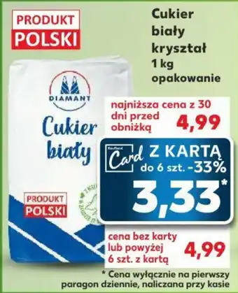 Kaufland Cukier biały kryształ 1 kg oferta