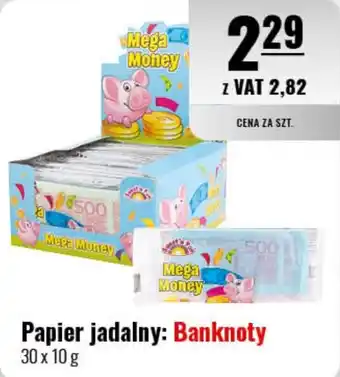 Eurocash Papier jadalny: Banknoty 30 x 10 g oferta