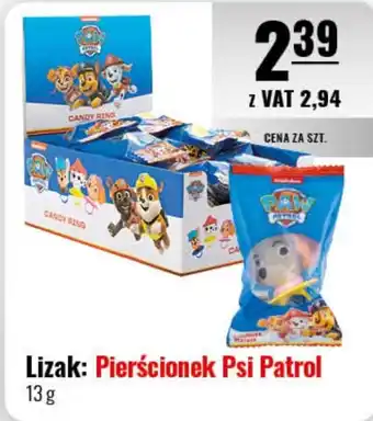 Eurocash Lizak: Pierścionek Psi Patrol 13 g oferta