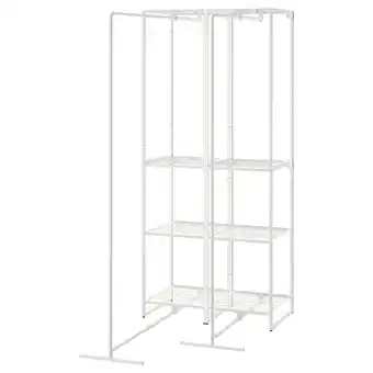 IKEA Jostein Regał z suszarką, do wewnątrz/na zewnątrz/drut biały, 82x53/117x180 cm oferta