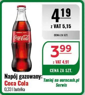 Eurocash Napój gazowany: Coca Cola 0,33 l oferta