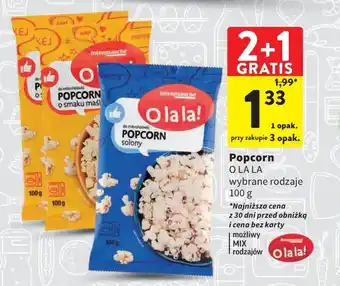 Intermarche O LA LA Popcorn 100g oferta