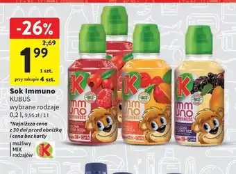 Intermarche KUBUŚ Sok Immuno 0,2l oferta