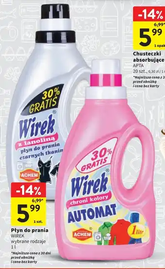 Intermarche WIREK Płyn do prania 1l oferta