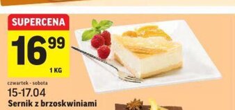 Intermarche Sernik z brzoskwiniami 1kg oferta