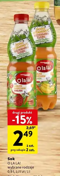 Intermarche Sok O LA LA! 0,9 l oferta