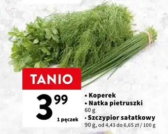 Intermarche Koperek / Natka pietruszki 60 g / Szczypior sałatkowy 90 g oferta