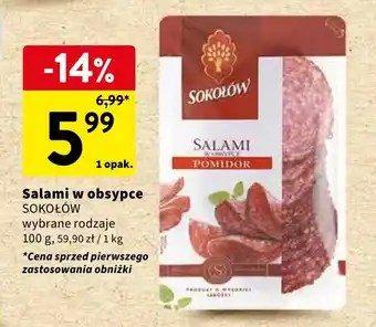 Intermarche Salami w obsypce SOKOŁÓW 100 g oferta