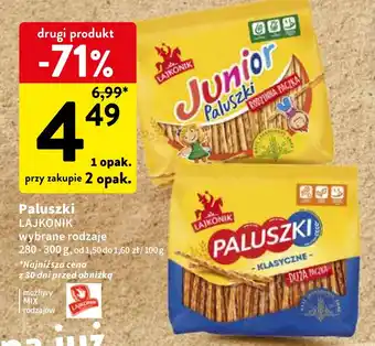 Intermarche Paluszki LAJKONIK 280-300 g oferta