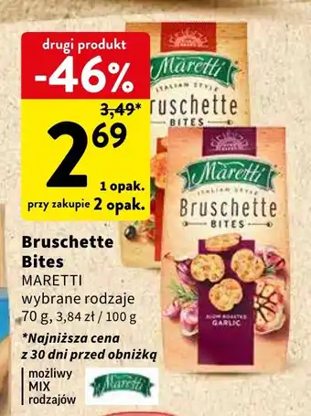 Intermarche Bruschette Bites MARETTI 70 g oferta