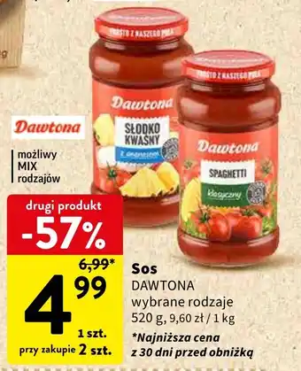 Intermarche Sos DAWTONA 520 g oferta