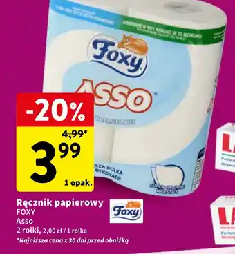 Intermarche Ręcznik papierowy FOXY 2 rolki oferta