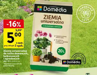 Intermarche Ziemia uniwersalna do roślin domowych, balkonowych i ogrodowych poj. 20 l oferta
