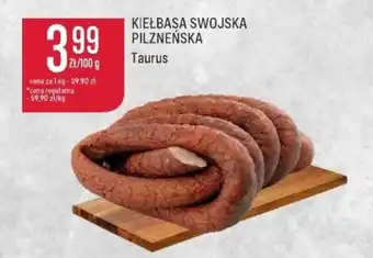 Społem KIEŁBASA SWOJSKA PILZNEŃSKA Taurus 100 g oferta