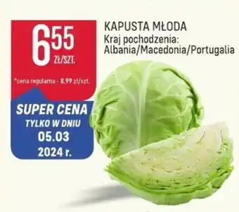 Społem KAPUSTA MŁODA oferta