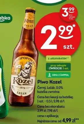 Żabka Kozel Ležák Piwo jasne 500 ml oferta