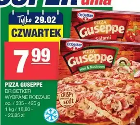 Spar Dr. Oetker Guseppe Pizza z szynką i pieczarkami 425 g oferta