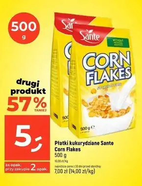 Sante Corn Flakes Płatki kukurydziane 500 g