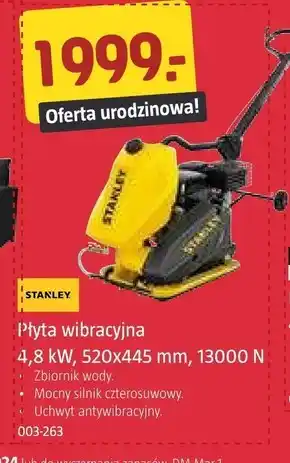 Jula Płyta wibracyjna Stanley oferta