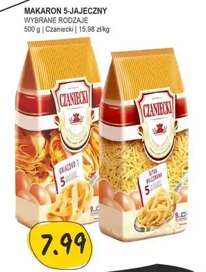 Słoneczko Czaniecki Makaron 5 jajeczny nitka walcowana 500 g oferta