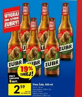 Twój Market Żubr Piwo jasne 500 ml oferta