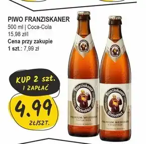 Franziskaner Weissbier Piwo pszeniczne jasne 0,5 l