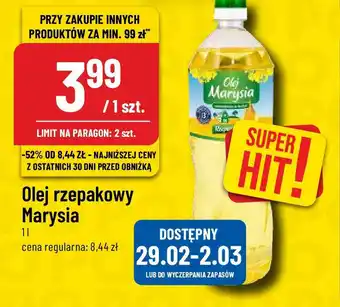 Polomarket Olej rzepakowy Marysia 1l oferta