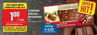 Polomarket Czekolada mleczna Nussbeisser 100 g oferta