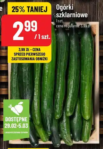 Polomarket Ogórki szklarniowe 1szt. oferta