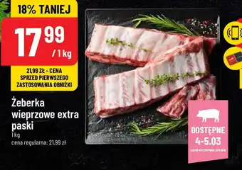 Polomarket Żeberka wieprzowe extra paski 1kg oferta