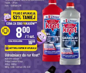 Udrażniacz do rur Kret Global Cosmed Group 800-1000g
