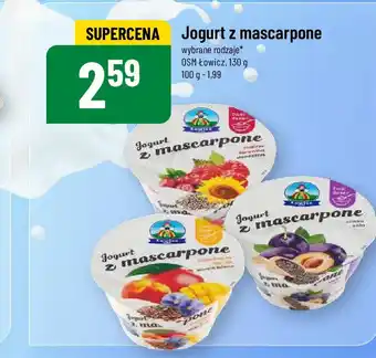 Polomarket Jogurt z mascarpone OSM Łowicz 130 g oferta
