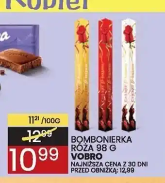 Wafelek VOBRO BOMBONIERKA ROZA 98 G oferta