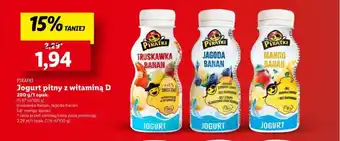 Lidl PIRATKI Jogurt pitny z witaminą D 200g oferta