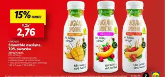 Lidl VEMONDO Smoothie owsiane, 70% owoców 250g oferta